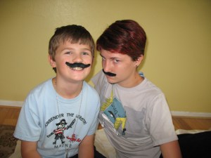We found these mustaches while going through old stuff.