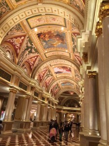 The Venetian lobby - The Palazzo and Venetian are connected but have separate lobbies.