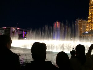 Just a couple more Las Vegas photos - this one of the fountains at the Bellagio