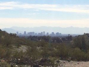 View of downtown Phoenix from Dreamy Draw Recreation Area