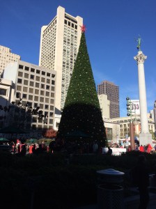 The Macy's tree in Union Square