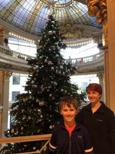 The rotunda and stained glass dome in Neiman Marcus are from a store called City of Paris that was in the same location.