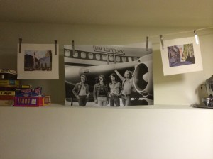 Laurel's found a number of music stores here and bought this Led Zeppelin poster at one of them to personalize her bedroom (the living room).