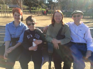 At Golden Gate Park with Prisc and Damon