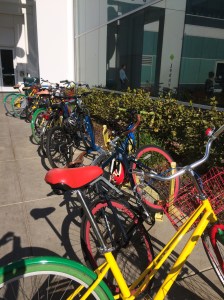 At Google for employees to ride around campus
