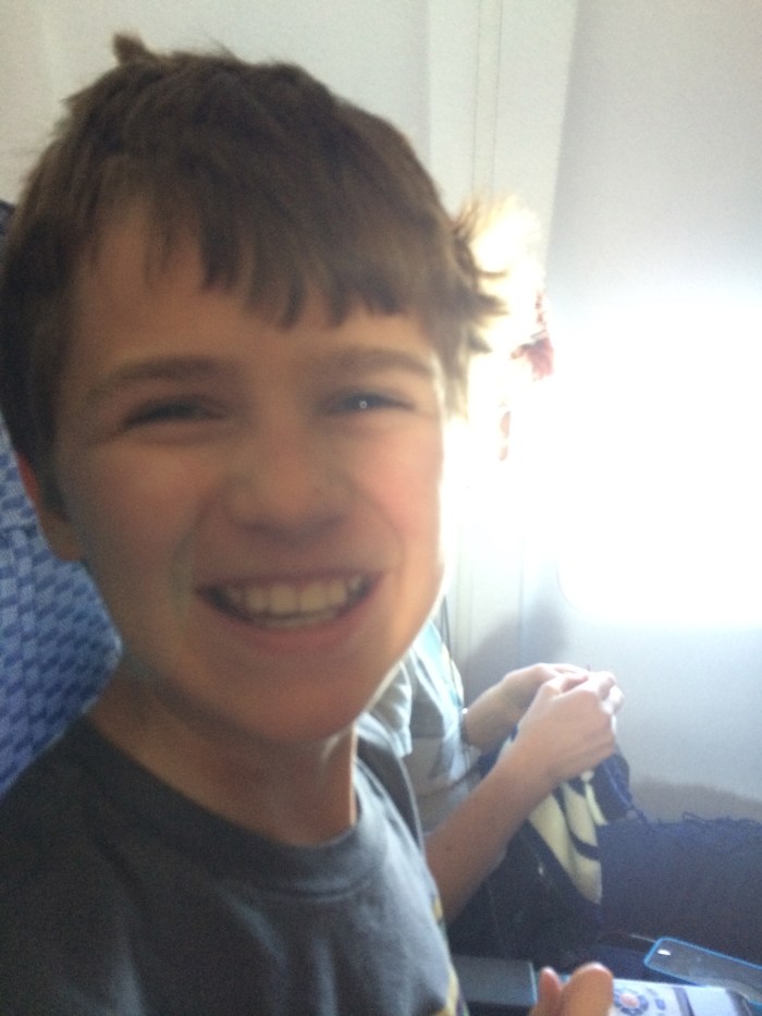 "I'm so excited that we're flying to Orlando!"