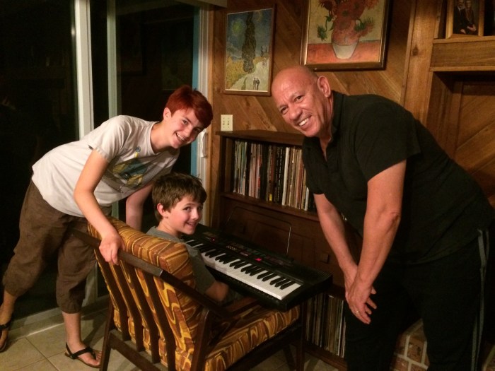 Saying goodbye to Uncle Roldan the night before we left