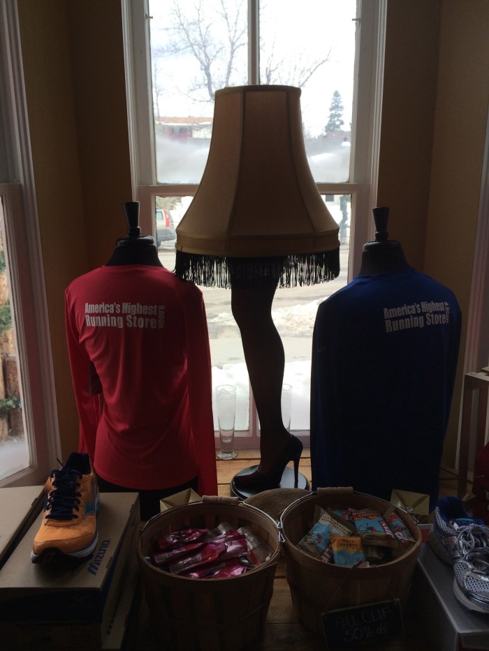 Just like in "A Christmas Story"!