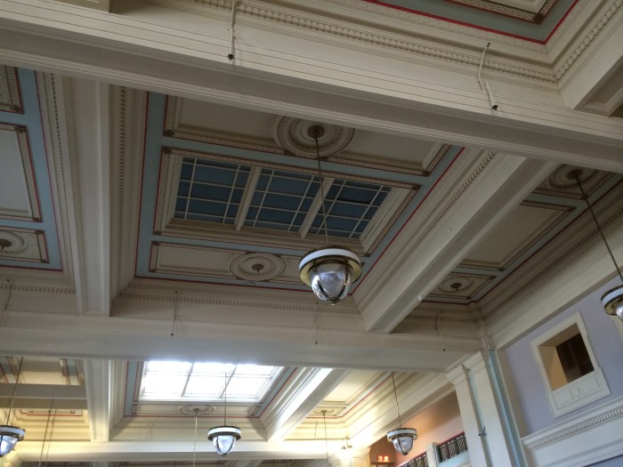 Inside the beautiful train (long-distance train) station