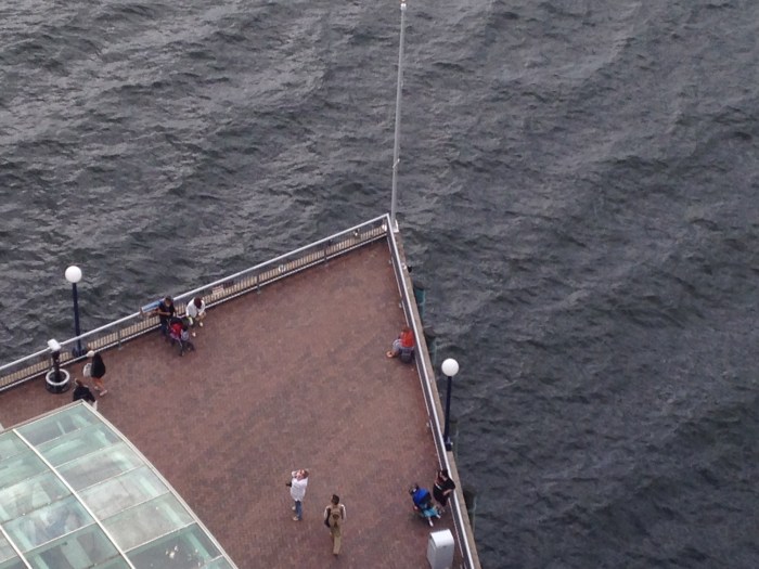 Laurel took this and the next one from the ferris wheel.  I waited below for them (Do you see the orange spec?) because ticket price for an adult was nearly $15 with sales tax.