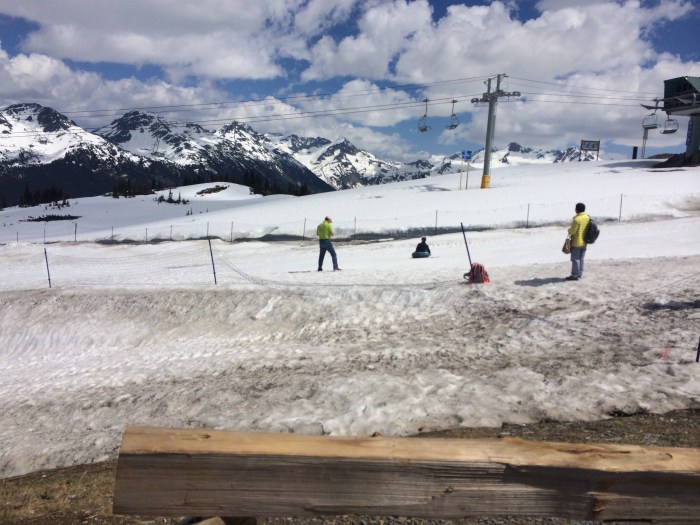 There were some inner tubes available for sledding which Laurel enjoyed doing a couple times.