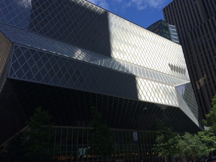 The downtown Seattle library
