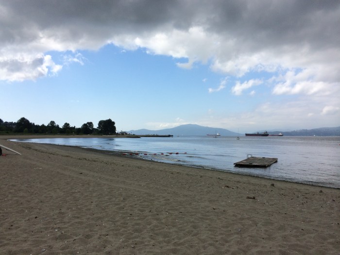 Jericho Beach is a couple miles from our apartment and is in the midst of some pricey real estate.  Lululemon yoga wear founder Chip Wilson's $54 million concrete house is the most expensive home in British Columbia.  I couldn't take a picture of it because it's surrounded by a high, concrete wall.