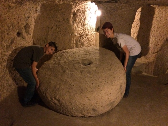 One of the millstone doors in Kaymakli underground city