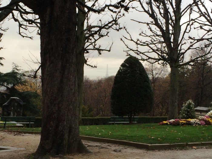 Eiffel Tower in the distance