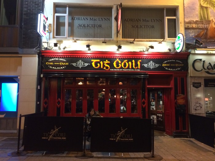 This pub is known for its great, local, nightly music.  When we went at 9 pm, there were plenty of customers, but no music.  Hopefully we'll be able to hear some Irish music in a Dublin pub before we leave.